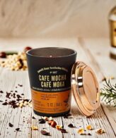 Aroma Light 12oz Cafe Mocha Soy Wax Blended Scented Candle,1 cotton wick