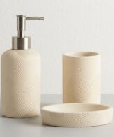 Mainstays geometric ribbed countertop 3-bathroom accessory set